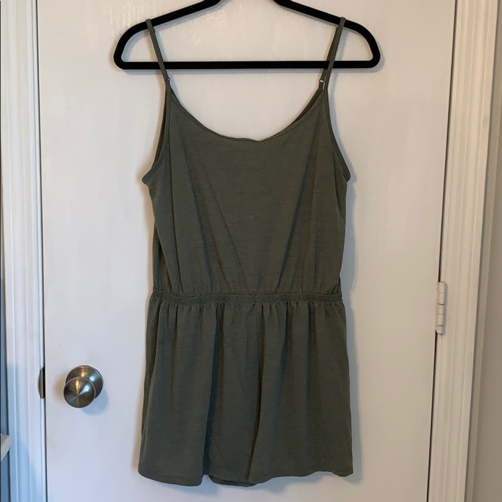 🌿 Olive Green Romper